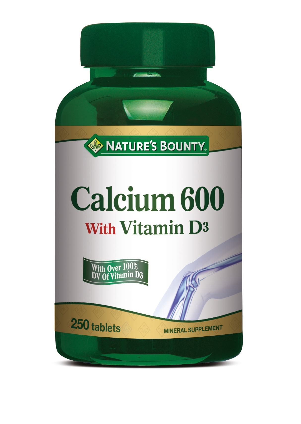 Calcium 600 + Vitamin D3 250 Comprimidos Club Cruz Verde