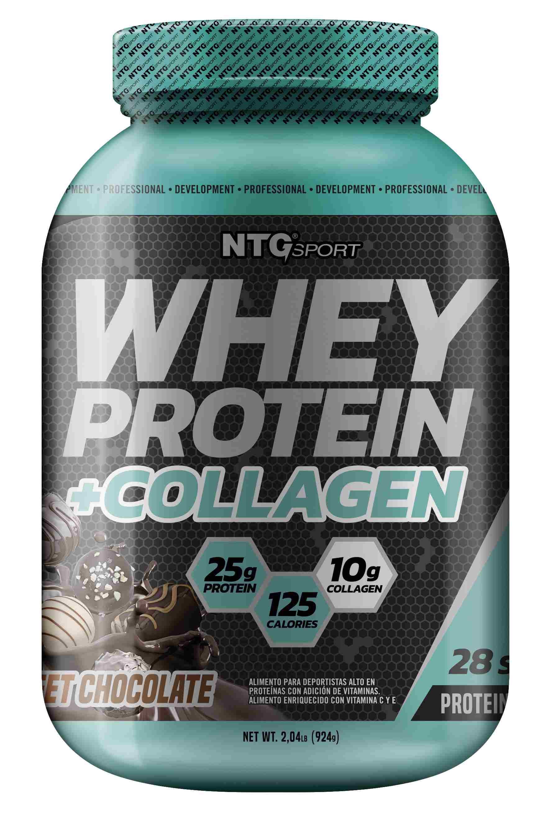 Whey Protein + Collagen Sabor Chocolate 924 gr Club Cruz Verde
